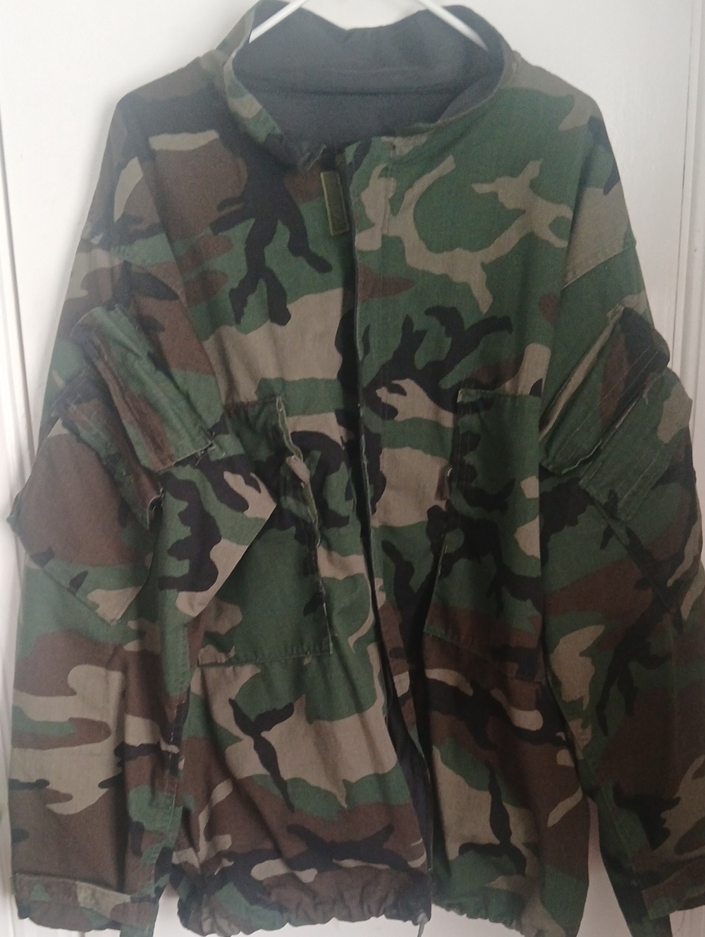 US Military Chemical Protective Smock Jacket Woodland Camo XL